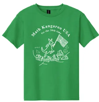 Youth shirt in green, front